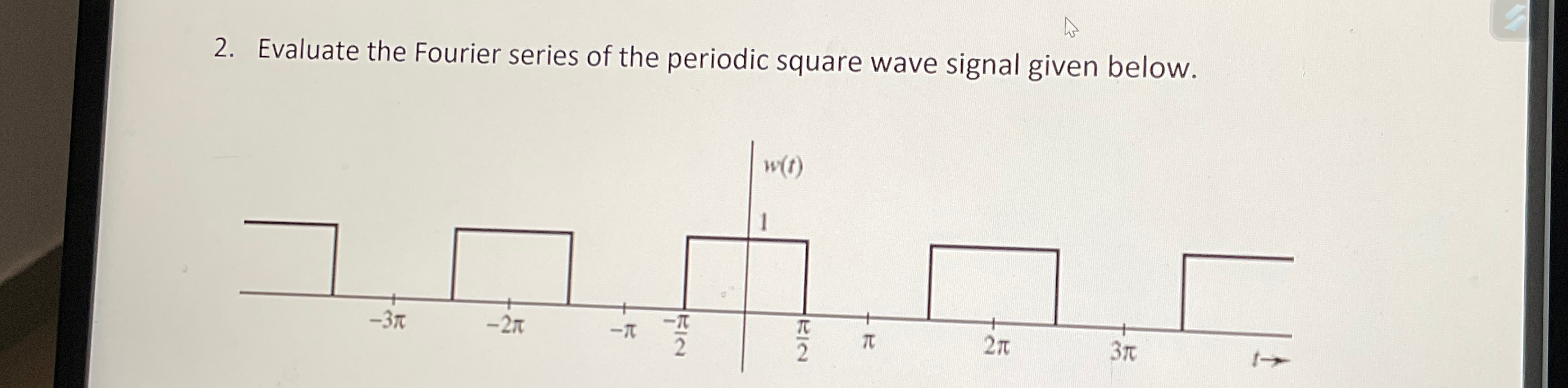 Solved Evaluate the Fourier series of the periodic square | Chegg.com