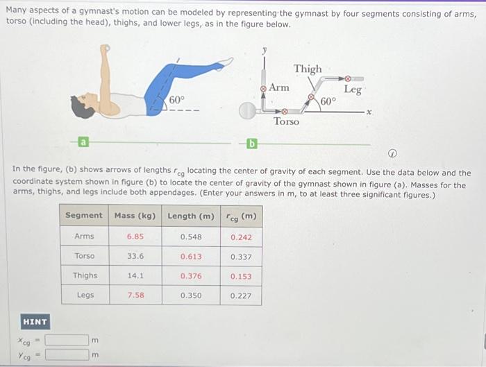Solved Many aspects of a gymnast's motion can be modeled by | Chegg.com