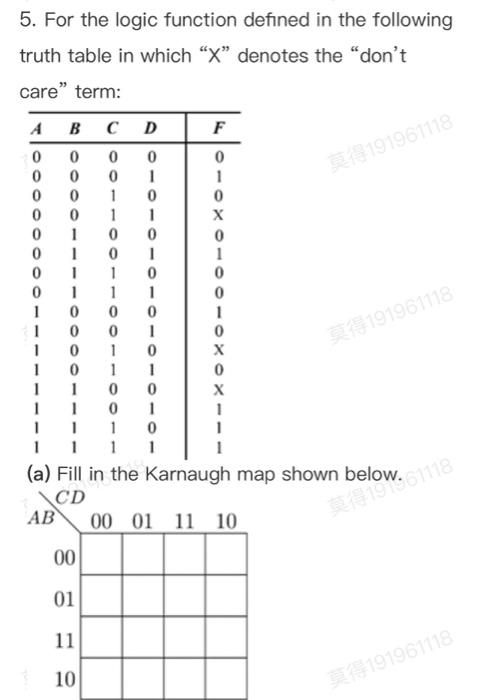 Solved 191961118 4 Consider The Following Truth Table B C 1234