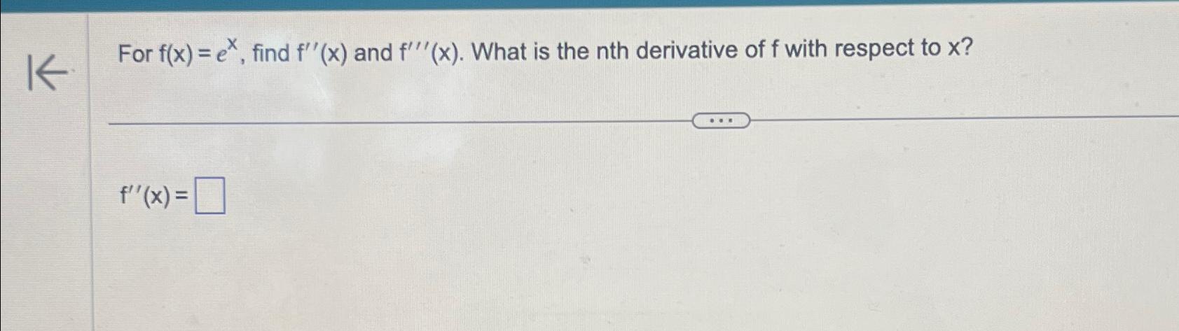 the nth derivative of f(x)=x^n is