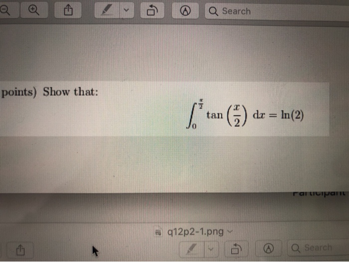 Solved Q Q A Q Search Points Show That Tan Dr Ln Chegg Com