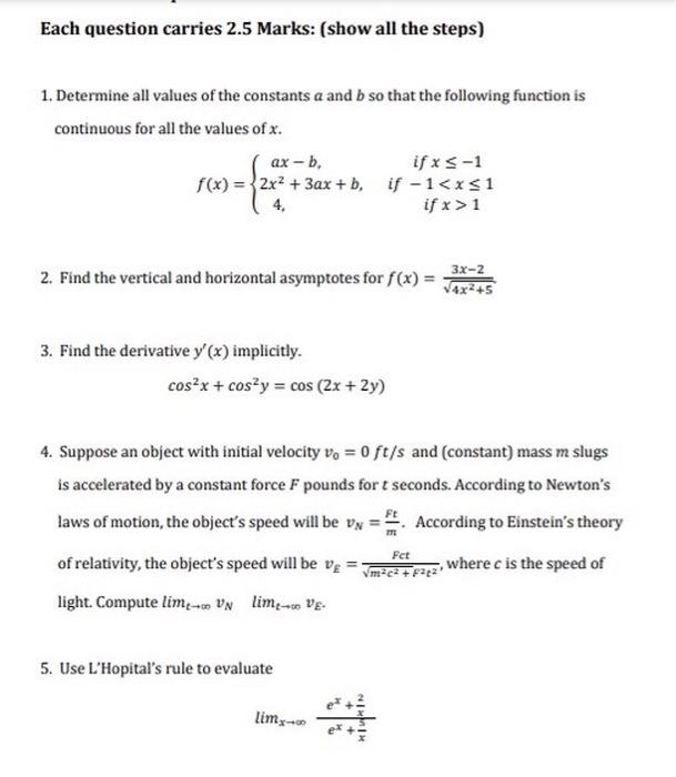 Solved I hope to solve all the questions, it is very | Chegg.com