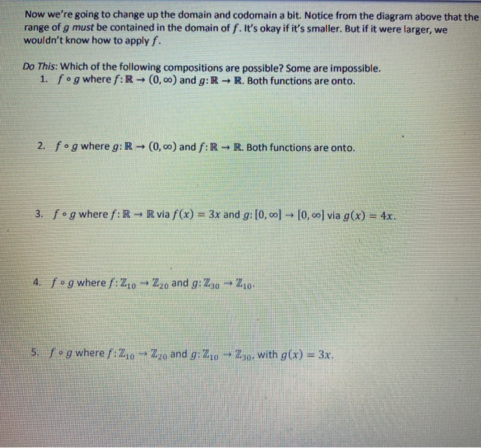 Solved Notice That We Re Applying G First So We End Up W Chegg Com