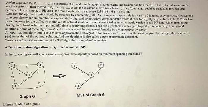 Solved 4.5 Traveling salesman problem (TSP) Problem: A | Chegg.com