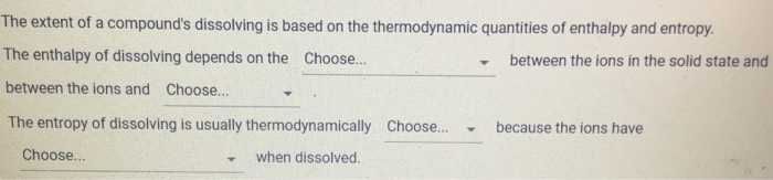 Which Statement Correctly Describes A Reaction In Dynamic Equilibrium Solved: To Determine The Enthalpy And Entropy Of Dissolvin... | Chegg.com