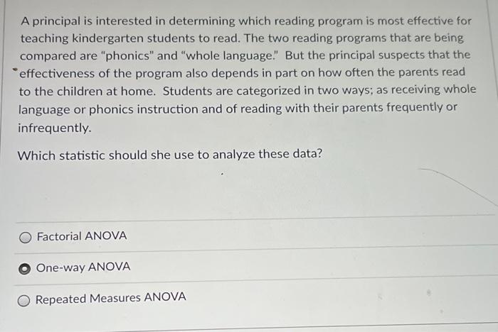 Solved A principal is interested in determining which | Chegg.com