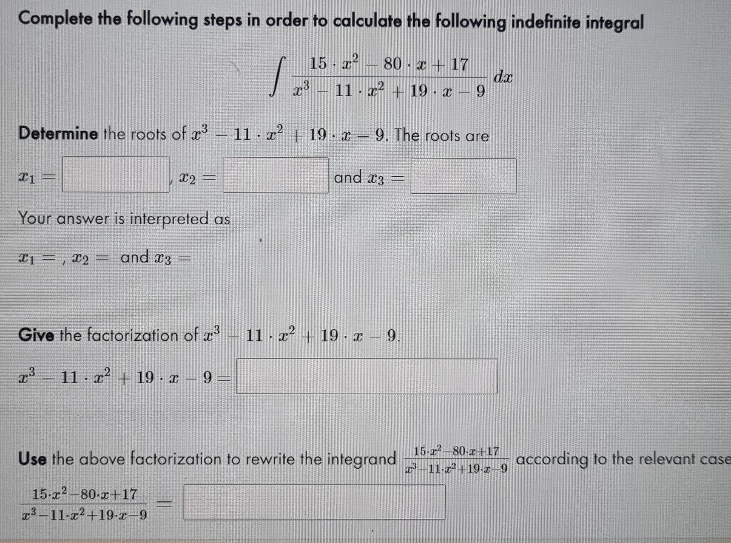 Solved Complete the following steps in order to calculate | Chegg.com
