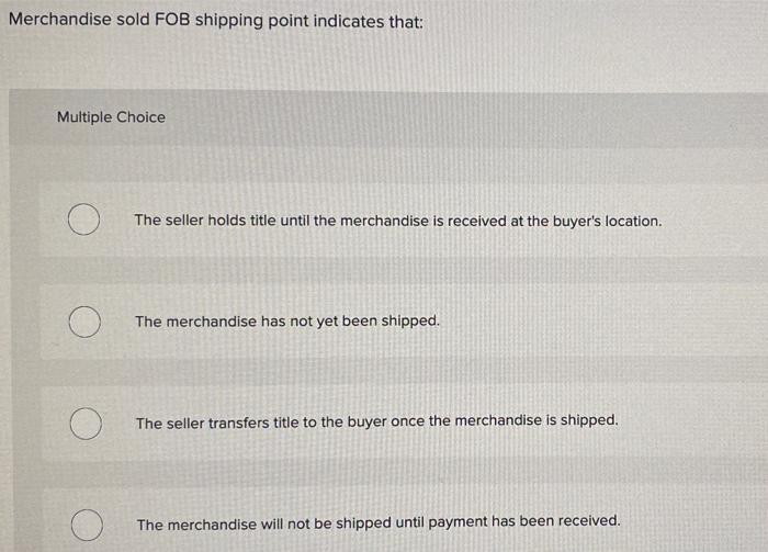 The seller has shipped sales