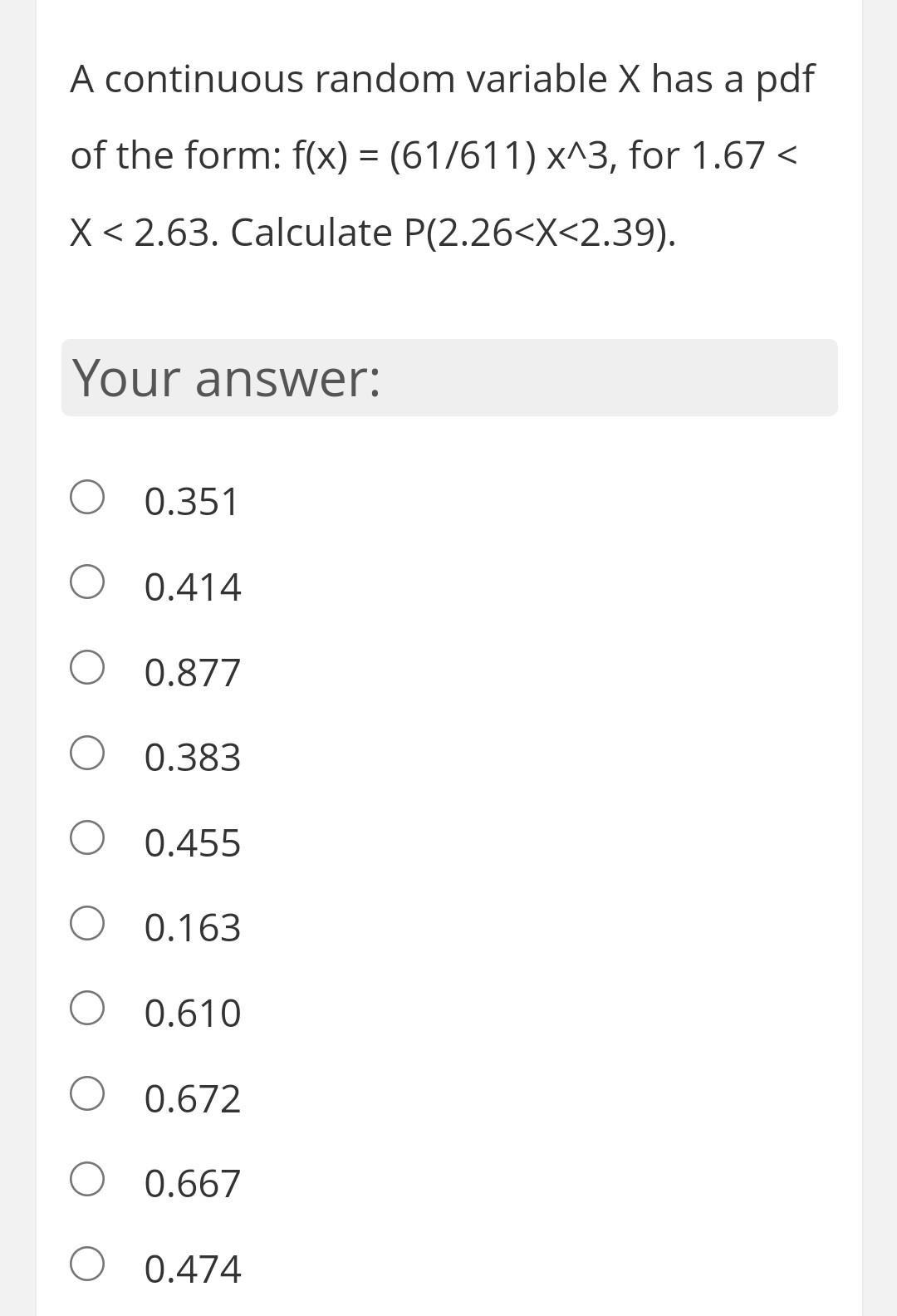 Solved A continuous random variable X has a pdf of the form: | Chegg.com