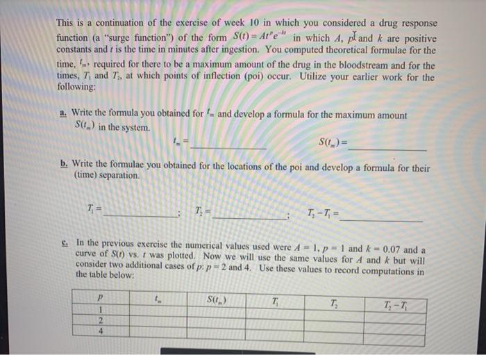 Solved This is a continuation of the exercise of week 10 in | Chegg.com