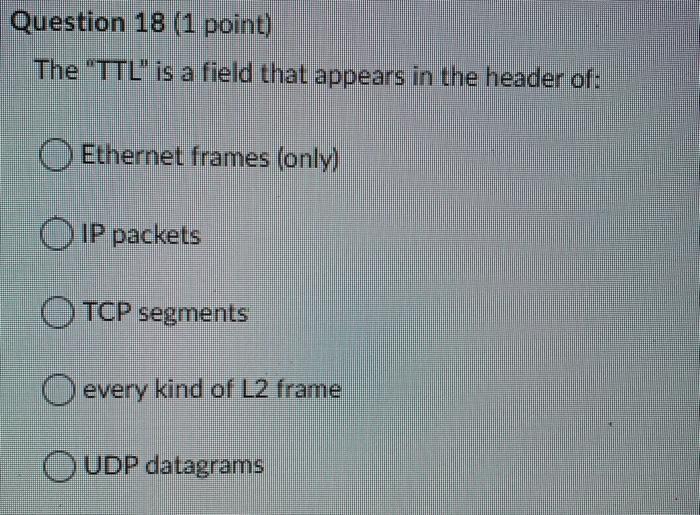 Solved Question 10 (1 point) In which part of the cabling