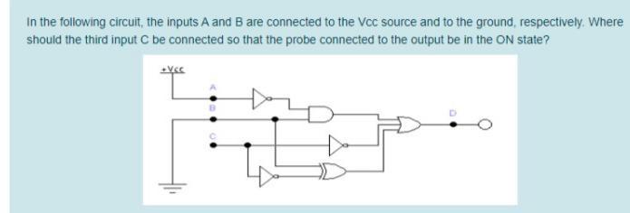 Solved In the following circuit, the inputs A and B are | Chegg.com