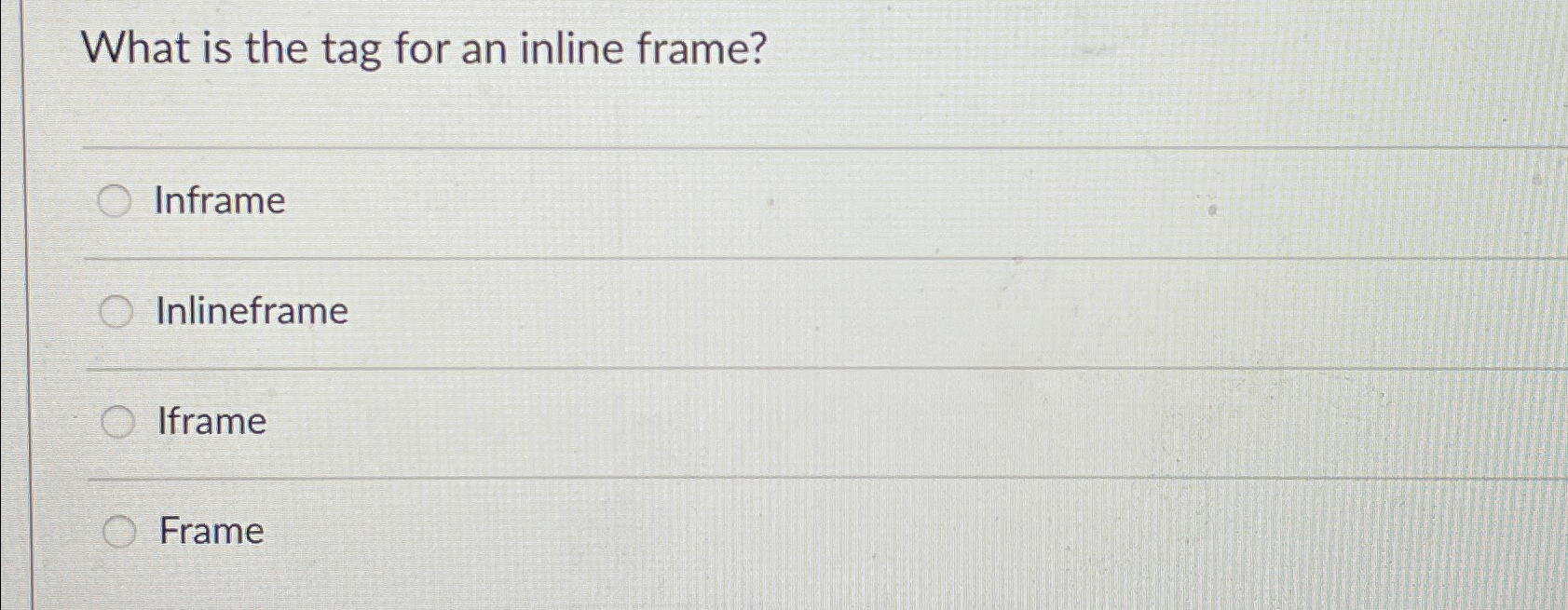 inline frame html tag