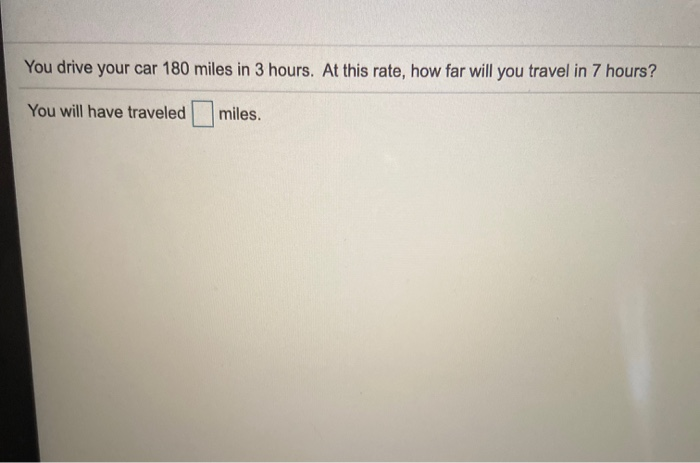 how far is 3 000 miles in hours