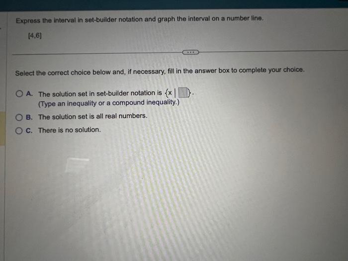 Solved Express the interval in set-builder notation and | Chegg.com