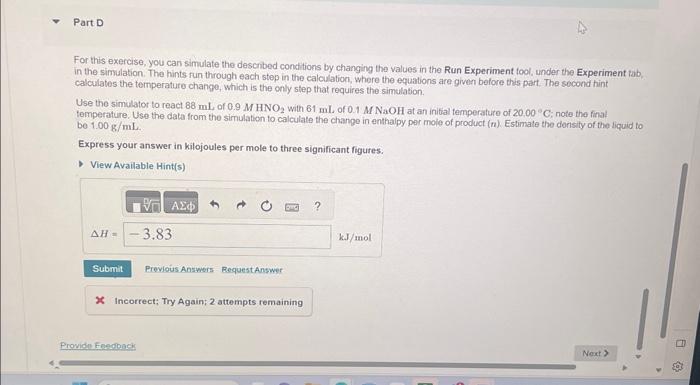 Solved For this exercise, you can simulate the described | Chegg.com