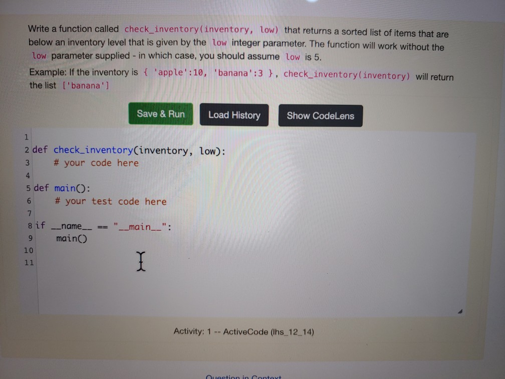 Solved I don't know how to deal with _main_ = _name_ and def | Chegg.com