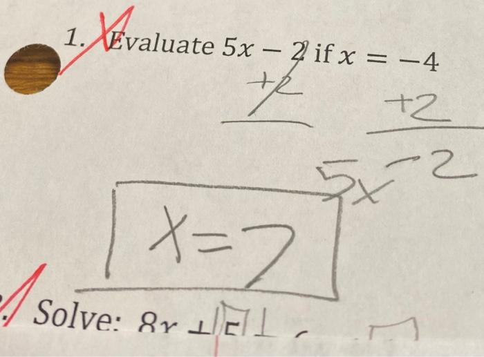 solved-1-evaluate-5x-2-if-x-4-solve-8r-1-chegg