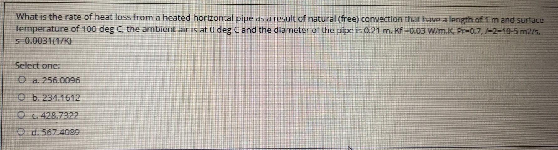 Solved What is the rate of heat loss from a heated | Chegg.com