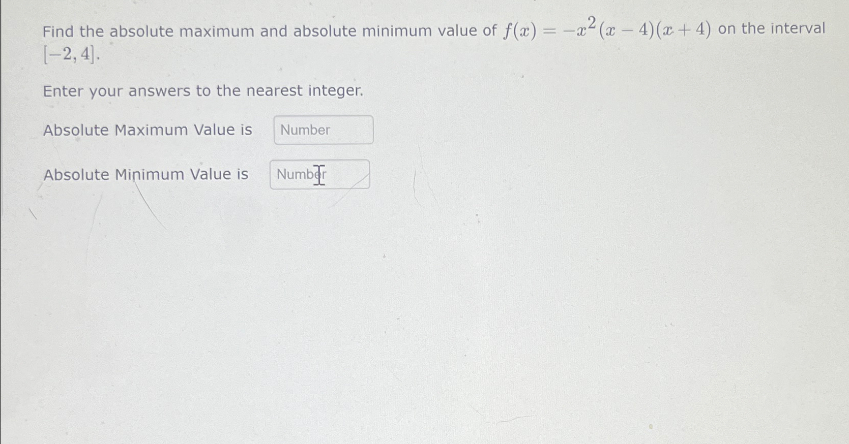 Solved Find The Absolute Maximum And Absolute Minimum Value 7928