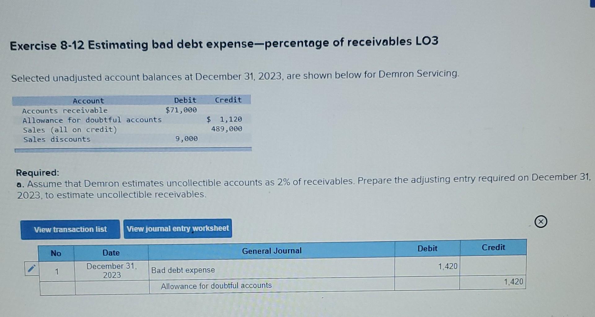 Solved c. Record the adjusting entry required on December | Chegg.com
