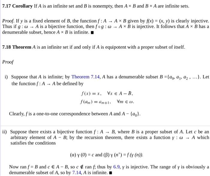 Solved EXERCISES 7.3 1. Let A And B Be A Pair Of Disjoint | Chegg.com