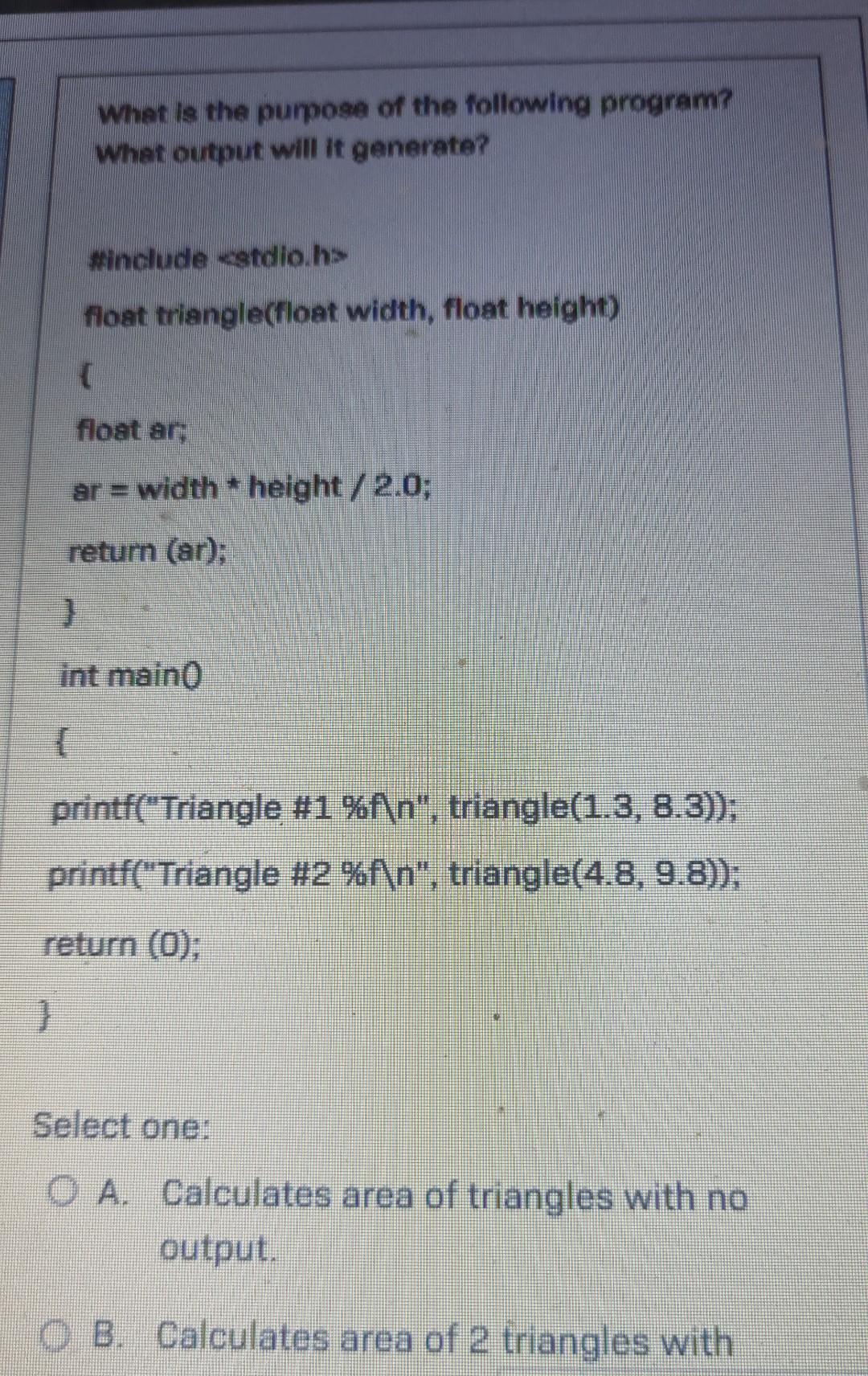 Solved What is the purpose of the following program? What | Chegg.com