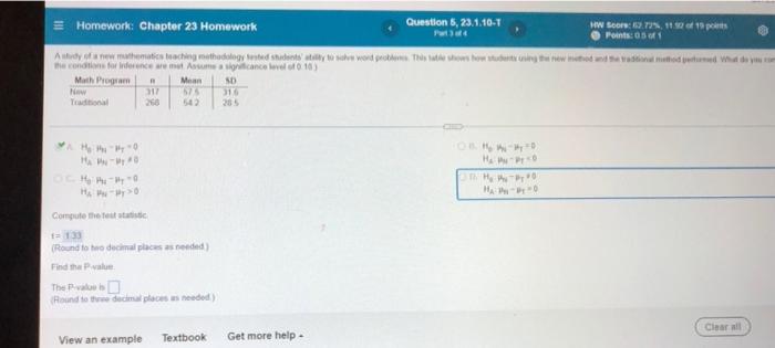 Solved UI Homework: Chapter 23 Homework Question 5, | Chegg.com
