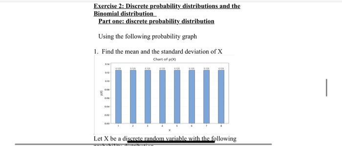 Solved Exercise 2: Discrete probability distributions and | Chegg.com