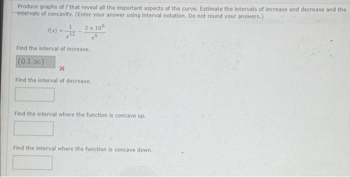 Solved Produce graphs of f that reveal all the important | Chegg.com