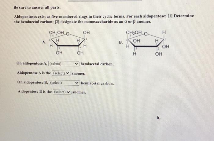 cyclic aldopentose