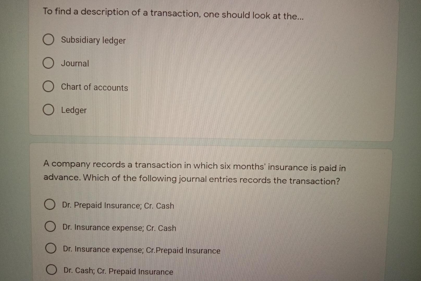Solved "Received utility bill, to be paid next month,