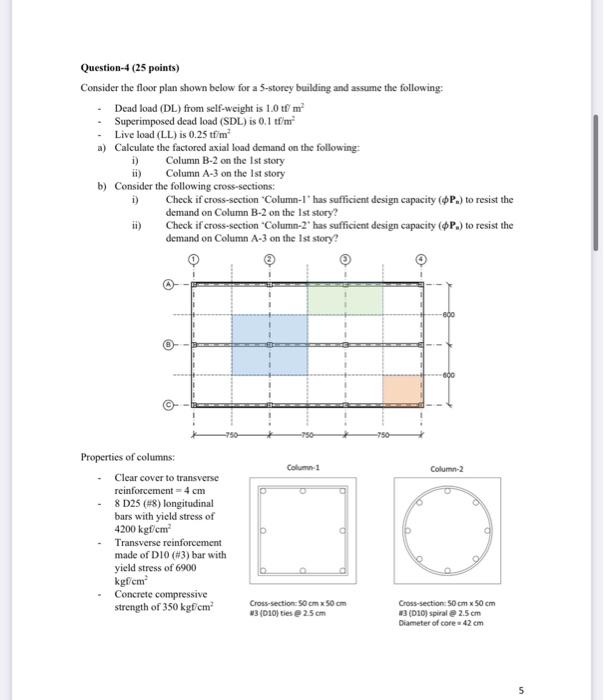 Solved Question-4 (25 Points) Consider The Floor Plan Shown | Chegg.com