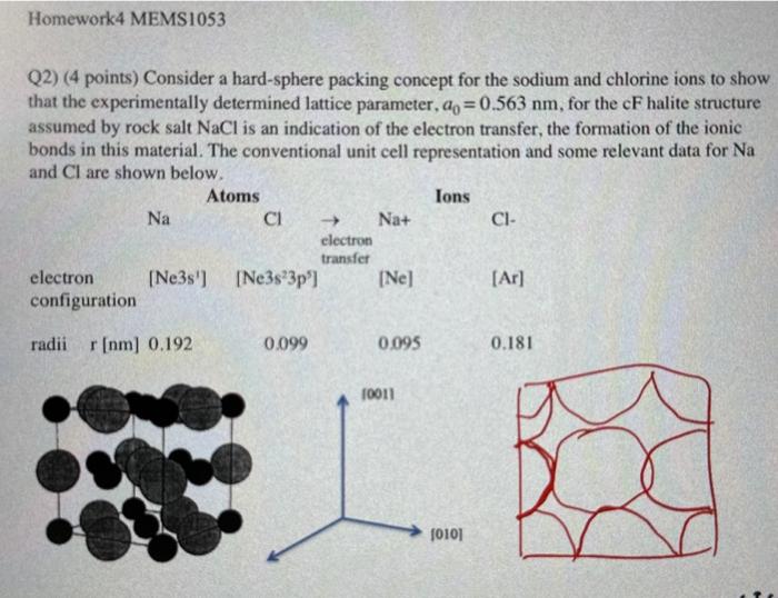 Solved Q2) (4 points) Consider a hard-sphere packing concept | Chegg.com