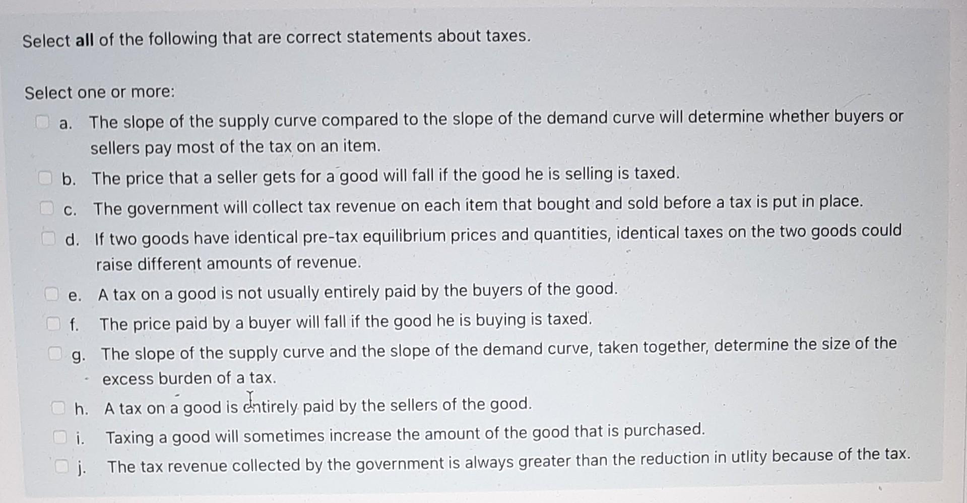 Solved select all of the following that are correct | Chegg.com