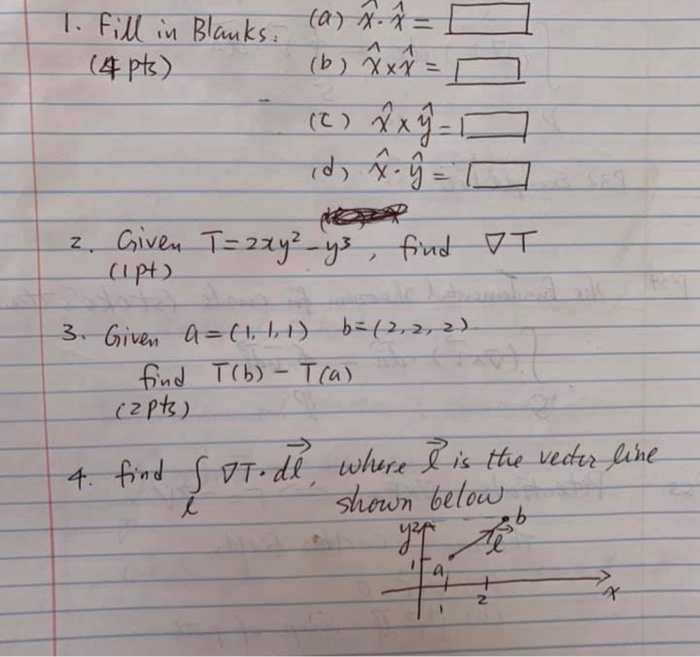 Solved To Fill In Blanks A X 4 Pts B X X Y X Chegg Com