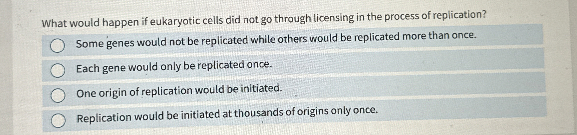 Solved What would happen if eukaryotic cells did not go | Chegg.com
