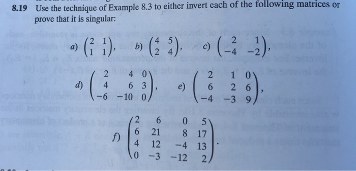 Solved 8.18 Show by simple matrix multiplication that, if | Chegg.com