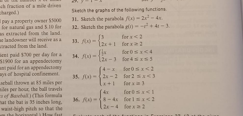 Solved Sketch the graphs of the following | Chegg.com
