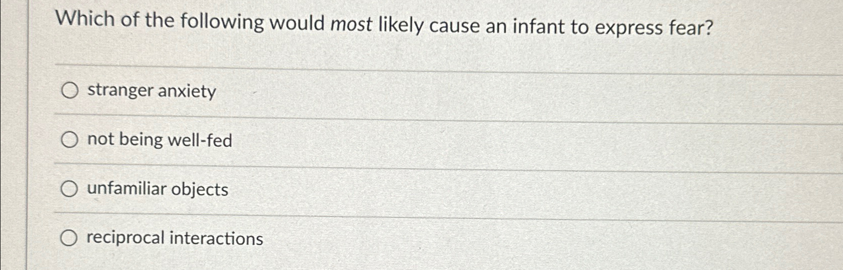 Solved Which of the following would most likely cause an | Chegg.com