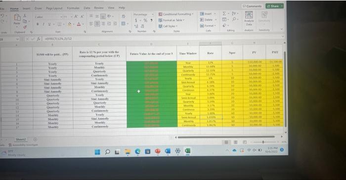 i need to find the rate along with the Nper i need to | Chegg.com