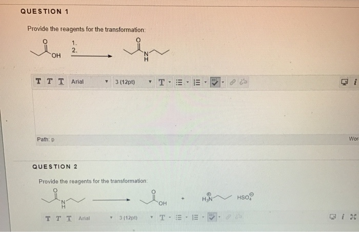 Solved Provide the reagents for the transformations and | Chegg.com