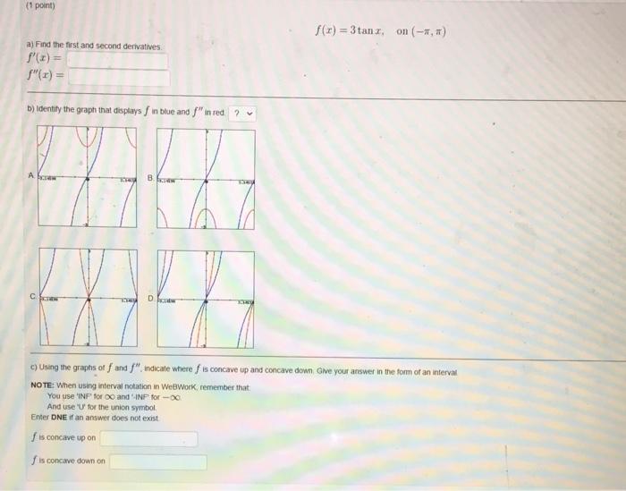 Solved 1 Point Consider The Function F X −6x2 6x−11 Find