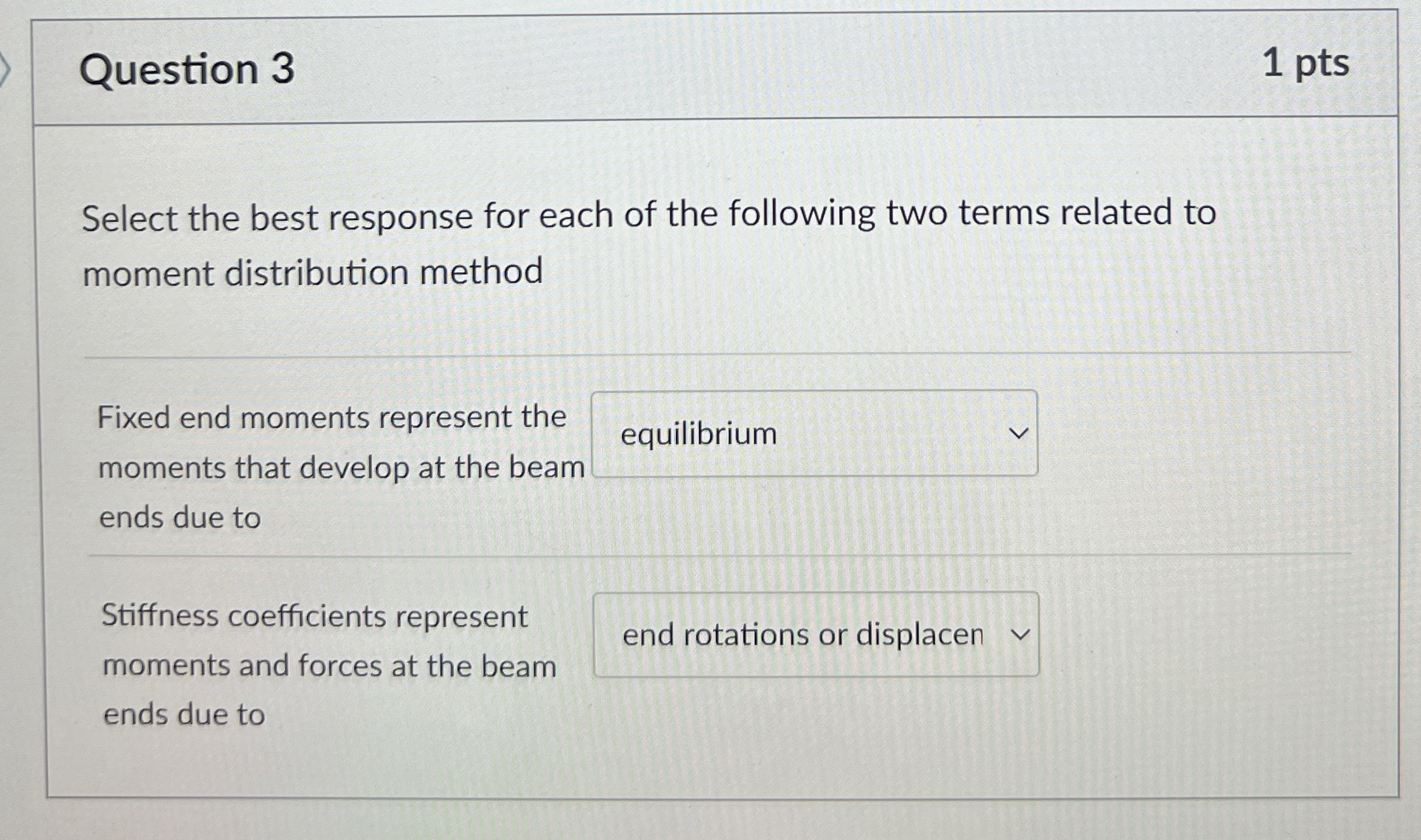 Solved by an EXPERT Question 31 ﻿ptsSelect the best response for each ...