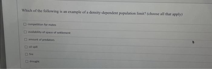 Solved Which Of The Following Is An Example Of A | Chegg.com