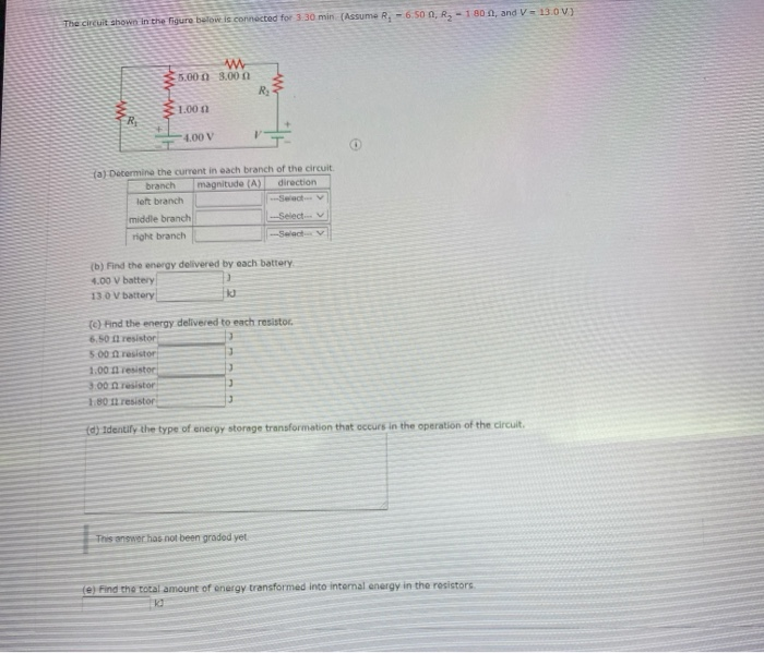 Solved The circuit shown in the figure below is connected | Chegg.com
