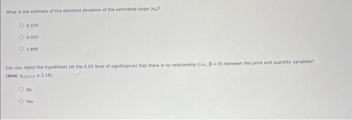 Solved What is the estimate of the standard deviation of the | Chegg.com