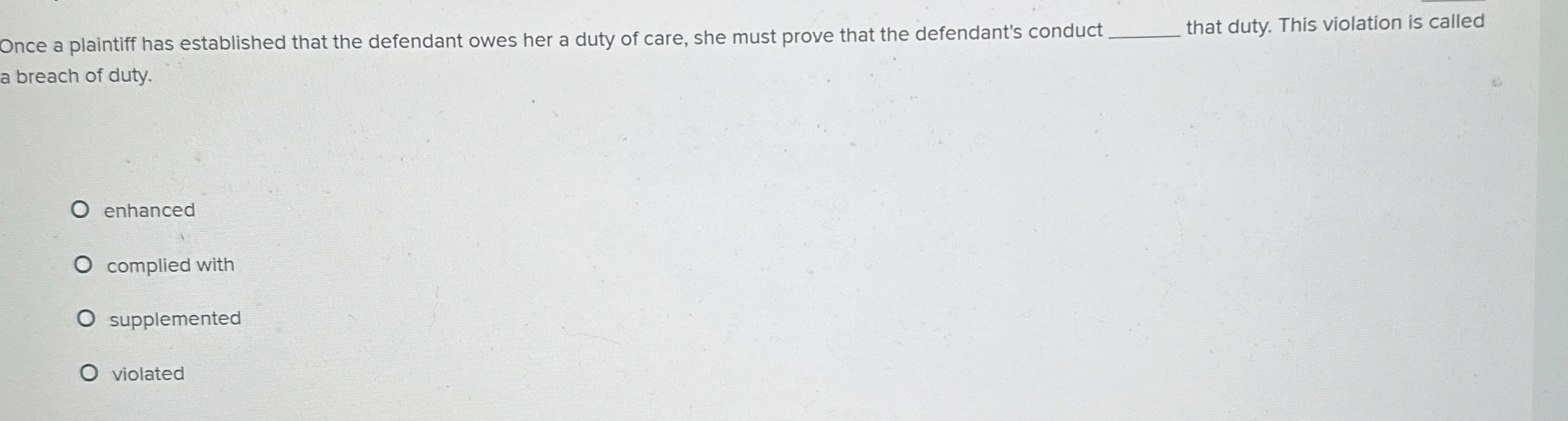 Solved Once a plaintiff has established that the defendant | Chegg.com