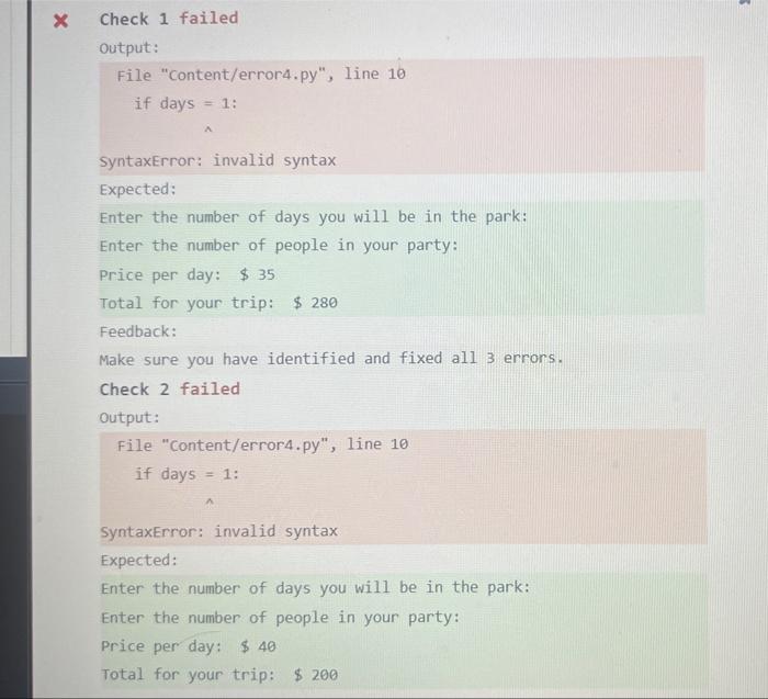 Solved Exercise 4: Fix the Errors The program below has 3 | Chegg.com