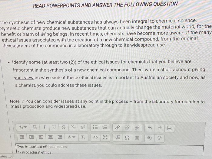 READ POWERPOINTS AND ANSWER THE FOLLOWING QUESTION | Chegg.com